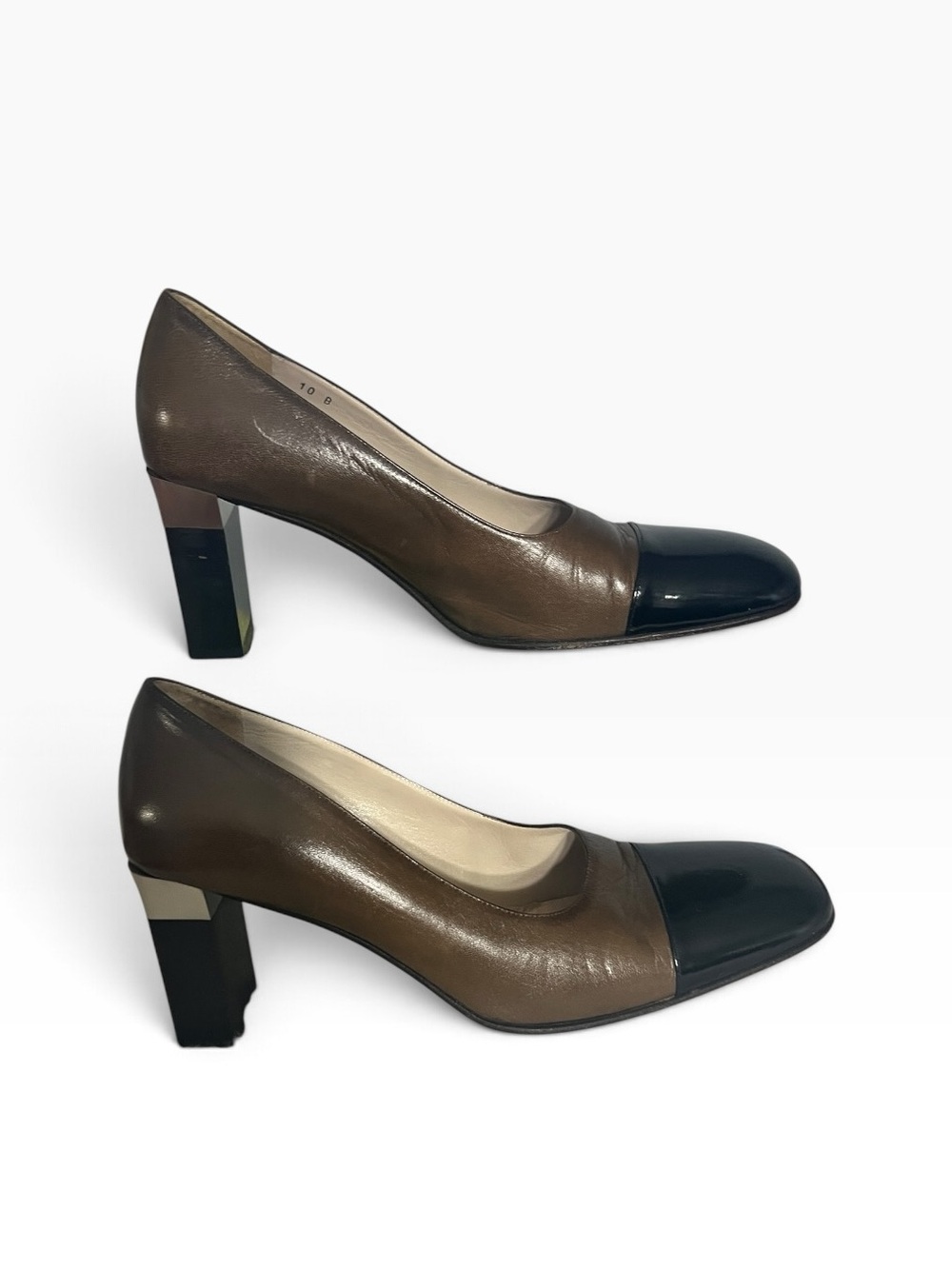 CHANEL Vintage ic Chanel Cap-Toe Block heels pumps 👠